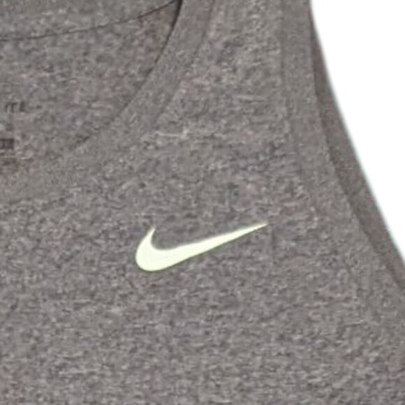 The Nike Tee Dri Fit Tank Muscle Shirt Size XL Women High Neck Activewear - Picture 3 of 8